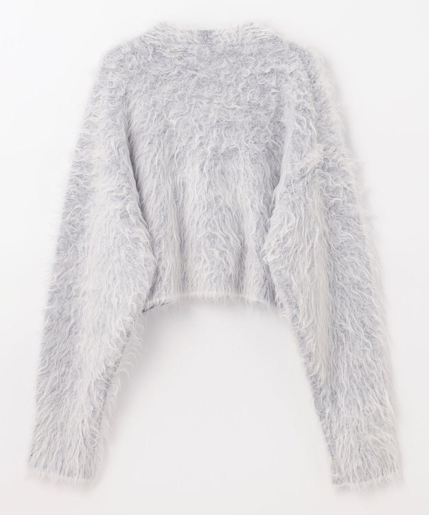 NAVE 【Nave】モヘアシャギー ショートカーディガン ライトグレー系