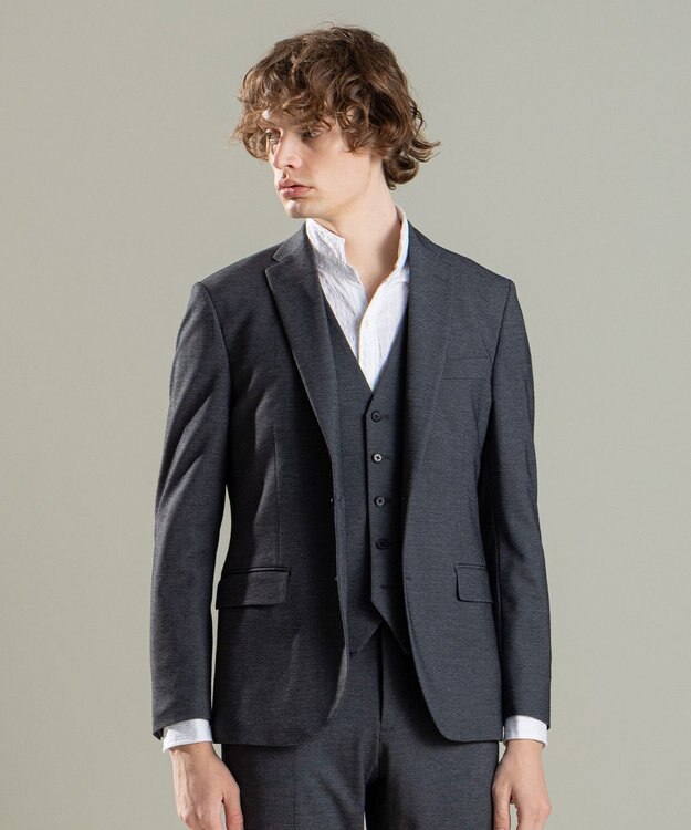 JOSEPH HOMME ウーステッドモックロディ ジャケット グレー系