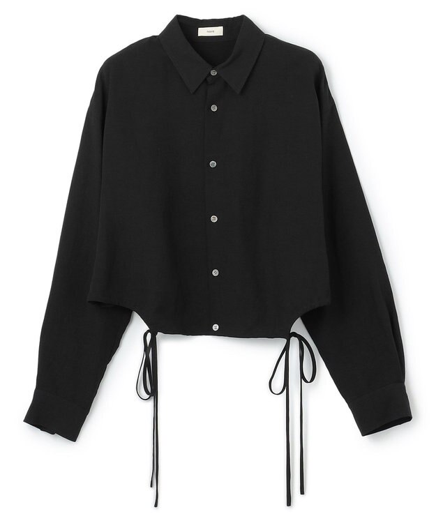 NAVE 【Nave・セットアップ可】ヴィスコースリネン シャツ ブラック系