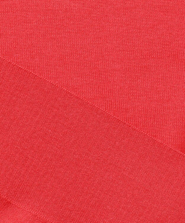 23区 【洗える】ウーステッドウール 重ね襟 ニット オレンジ系