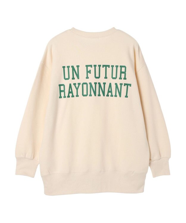 Green Parks バックロゴプリントスウェット Off White