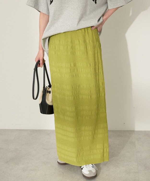 AMERICAN HOLIC シャーリングタイトスカート Pistachio