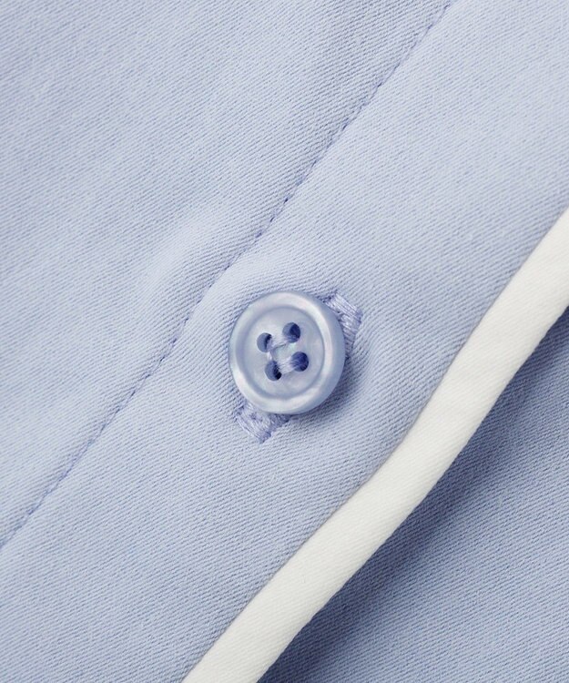 earth music&ecology パイピングショートシャツ Sax