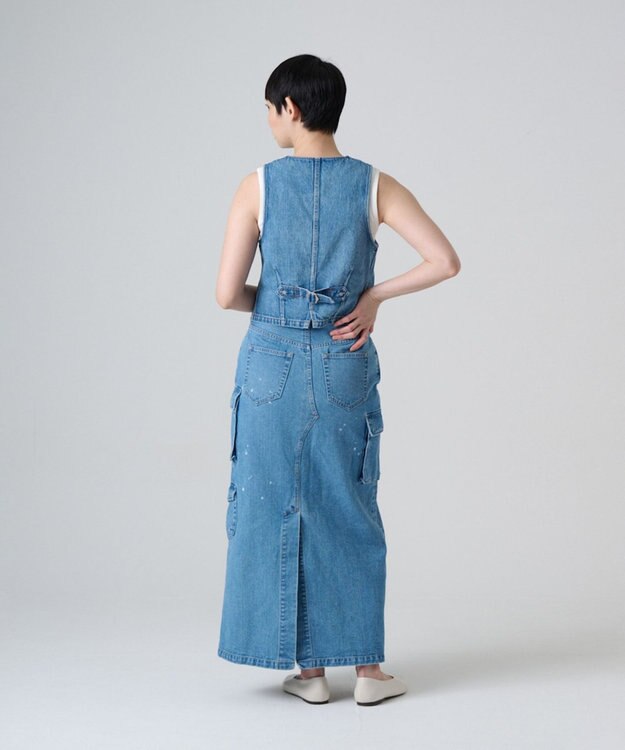 Ripo trenta anni DENIM CARGO SK デニムスカート BLUE