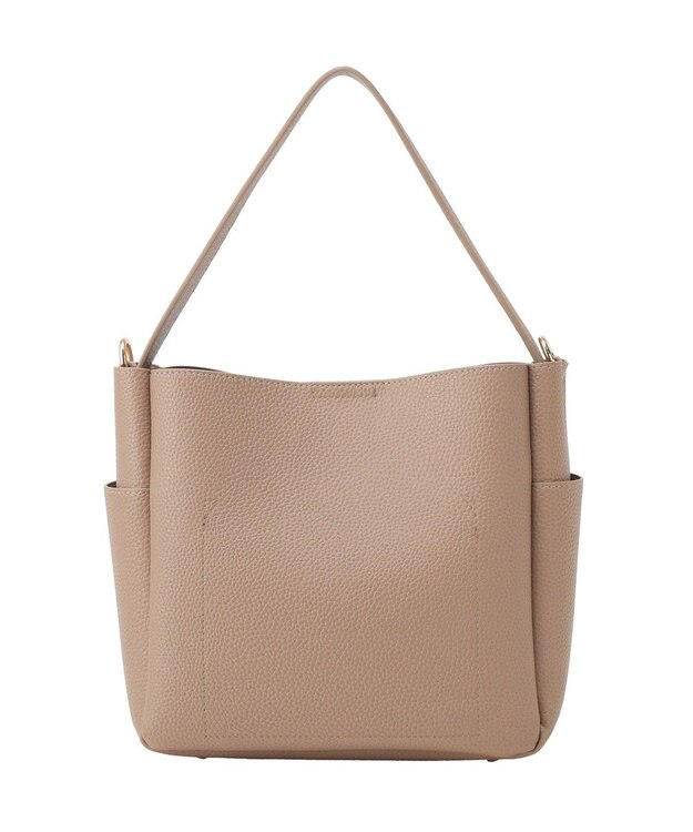 AMERICAN HOLIC 【2点セット】2WAYワンハンドルミニトート+ポーチ Gray Beige