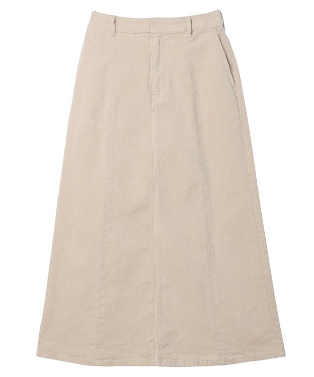 AMERICAN HOLIC コーデュロイＡラインスカート Ivory