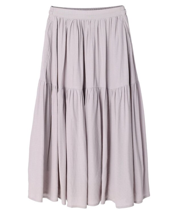 AMERICAN HOLIC ティアードギャザースカート Light Gray