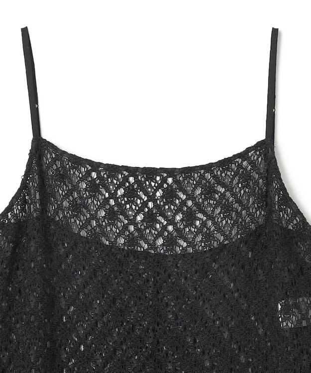 uncrave ジオメトリックレース キャミソールワンピース ブラック