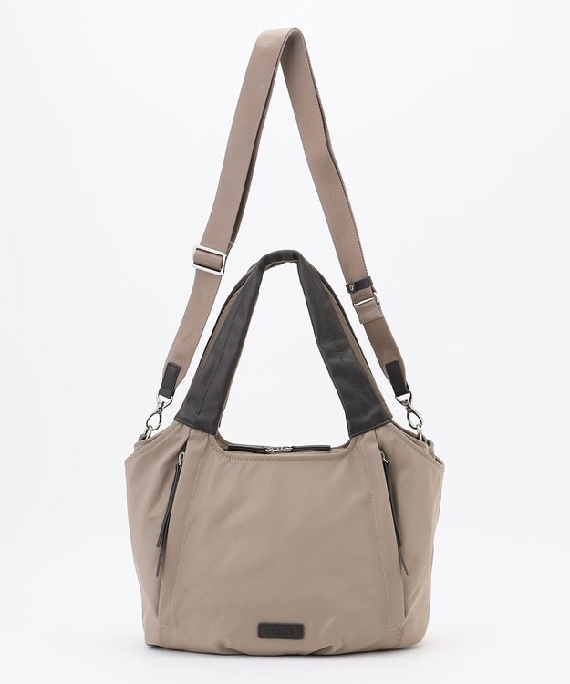 Y'SACCS ふんわりラウンド2WAYトート Mサイズ グレージュ