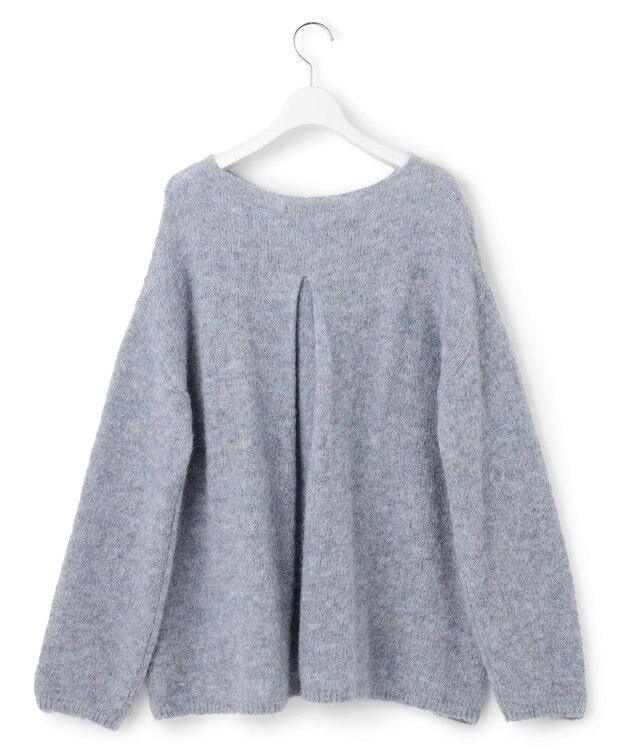 23区 S ブラッシュドアルパカ ニット サックスブルー系