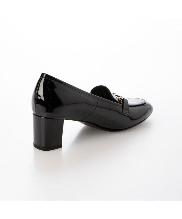 Riz raffinee <Riz raffinee>ビットヒールアップローファー ブラックエナメル