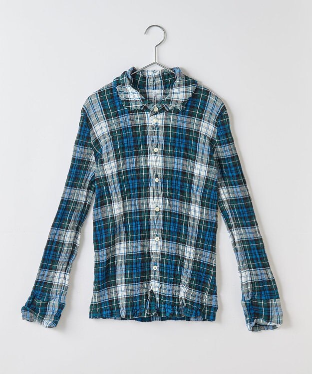 crêprie tsumori chisato creperie LONG SLEEVES SHIRT -TARTAN CHECK クレプリ タータンチェック長袖シャツ TARTAN GREEN