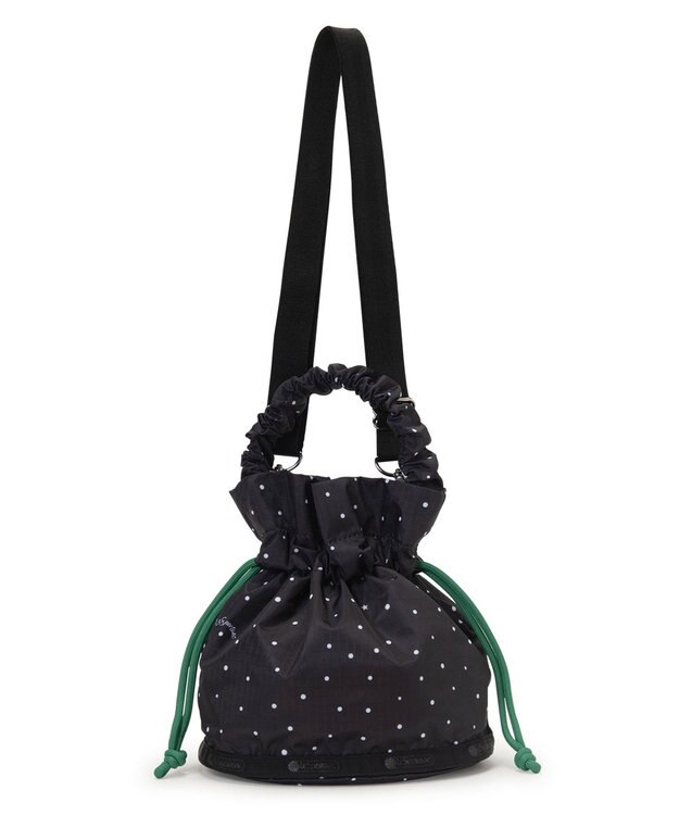 LeSportsac GH DRAWSTRING XBODY/ブリスドット/グリーンコード ブリスドット/グリーンコード