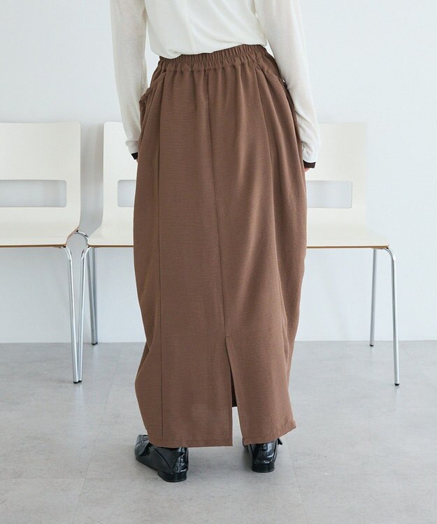 CRAFT STANDARD BOUTIQUE ドレープポケットデザインスカート Brown