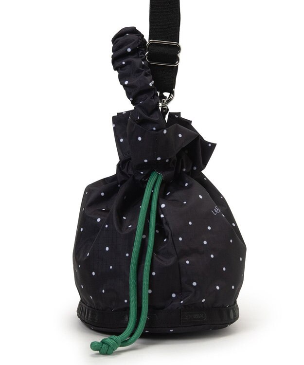 LeSportsac GH DRAWSTRING XBODY/ブリスドット/グリーンコード ブリスドット/グリーンコード