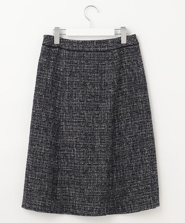 J.PRESS LADIES ファンシーツイード スカート ネイビー系1