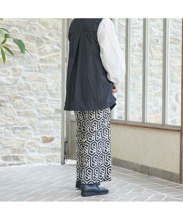 MODE ET JACOMO <D'ICI>スクエアトゥフラットブーツ ブラック