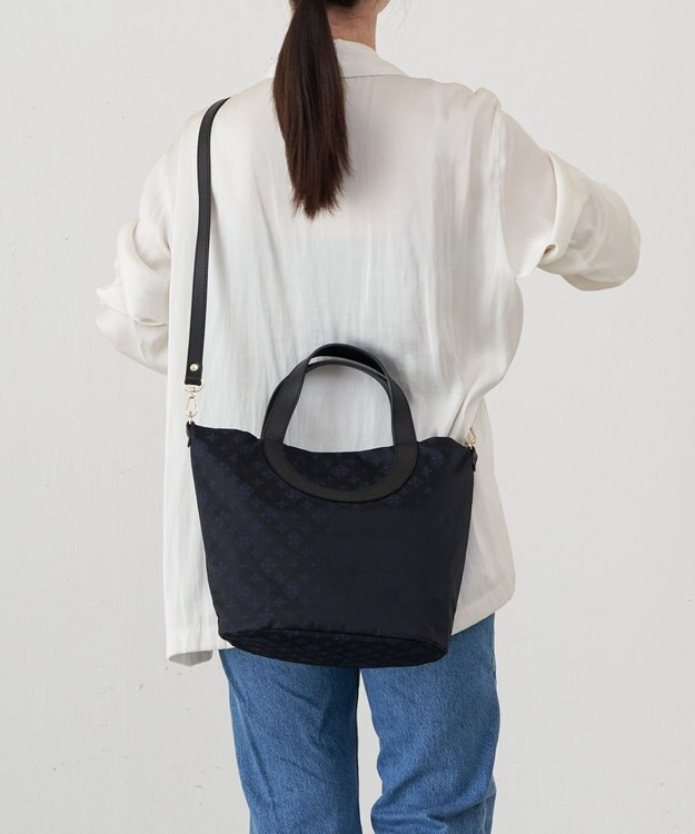russet 2WAYトートバッグ(CE-1419) Black/Navy