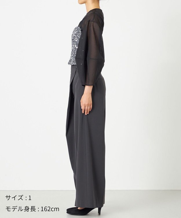 NAVE 【Nave・洗える】スパンコール ビスチェ シルバー系