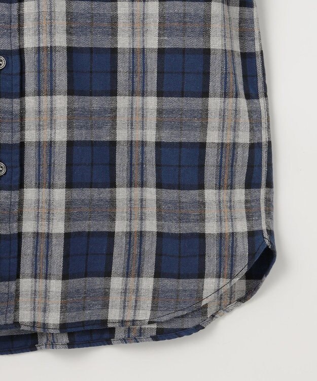 JOSEPH ABBOUD MOUNTAIN 【サスティナブル】オーガニックラフィーチェック シャツ ネイビー系4