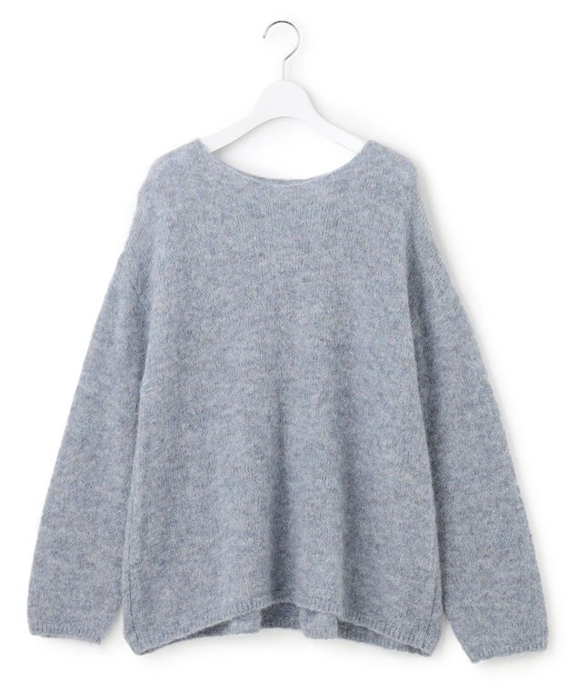 23区 S ブラッシュドアルパカ ニット サックスブルー系