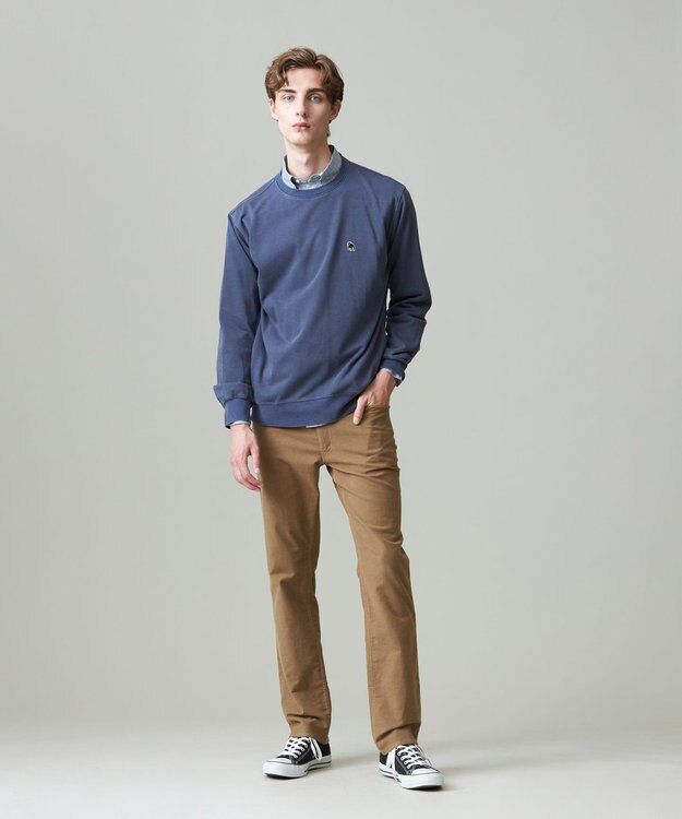 J.PRESS MEN バックブルクルーネック スウェット ブルー系