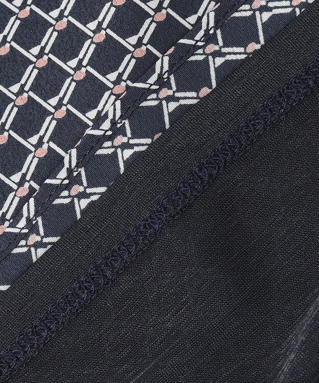 J.PRESS LADIES 【2WAY】幾何プリント ボウタイ カットソー ネイビー系5