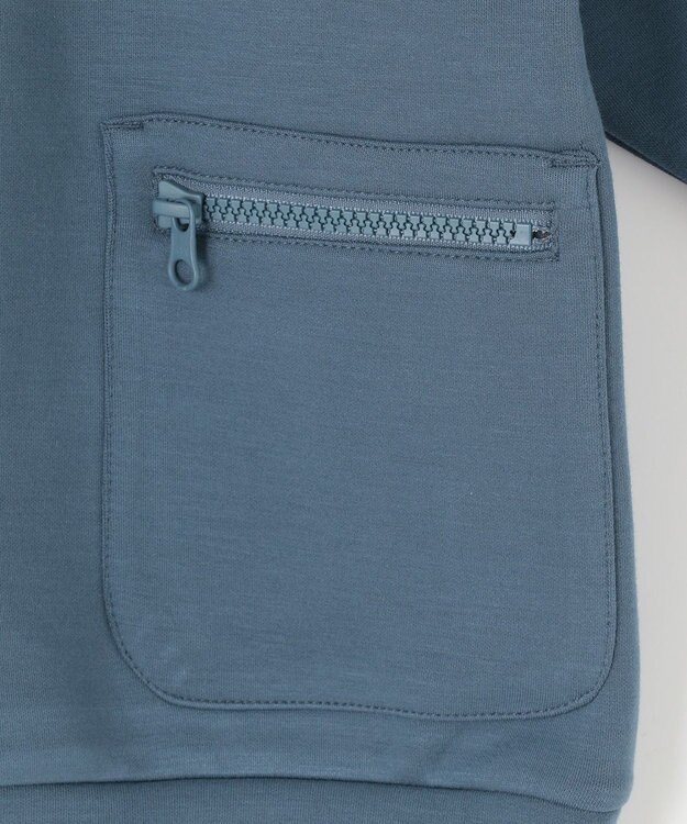 SHARE PARK LADIES 【KIDS】エアリッチダンボールクルーネック アッシュネイビー