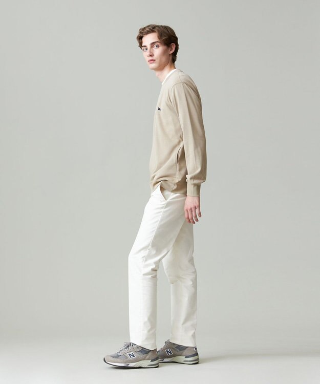 J.PRESS MEN バックブルクルーネック スウェット ベージュ系