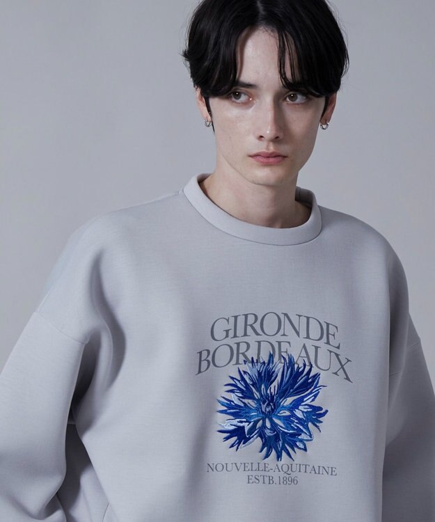 WEGO KEEPWARM　グラフィックプルオーバー ライトグレー