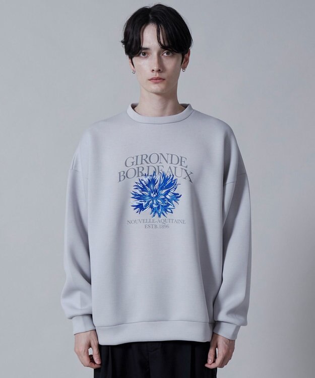 WEGO KEEPWARM　グラフィックプルオーバー ライトグレー