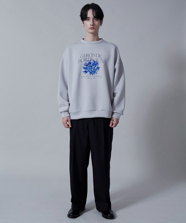 WEGO KEEPWARM　グラフィックプルオーバー ライトグレー