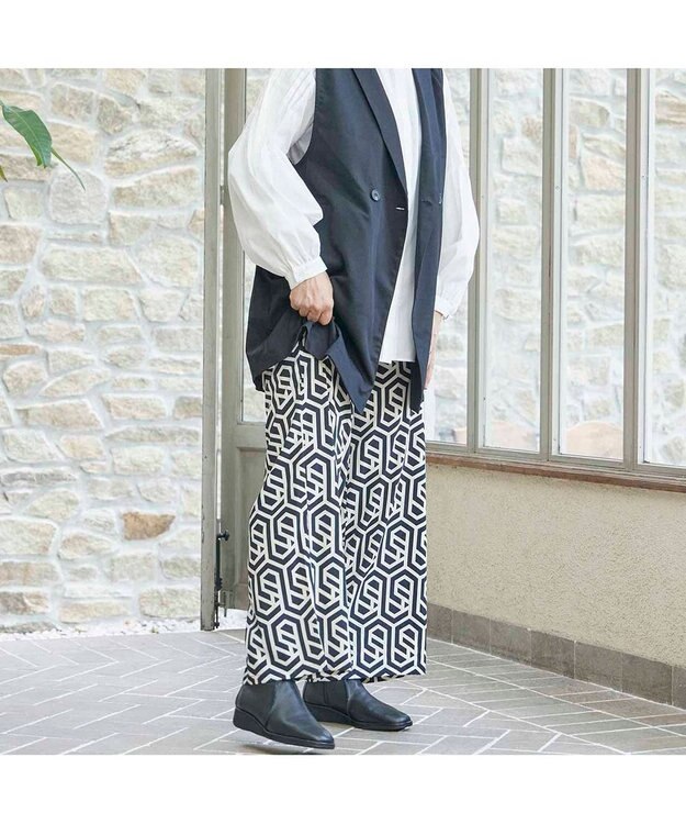 MODE ET JACOMO <D'ICI>スクエアトゥフラットブーツ ブラック