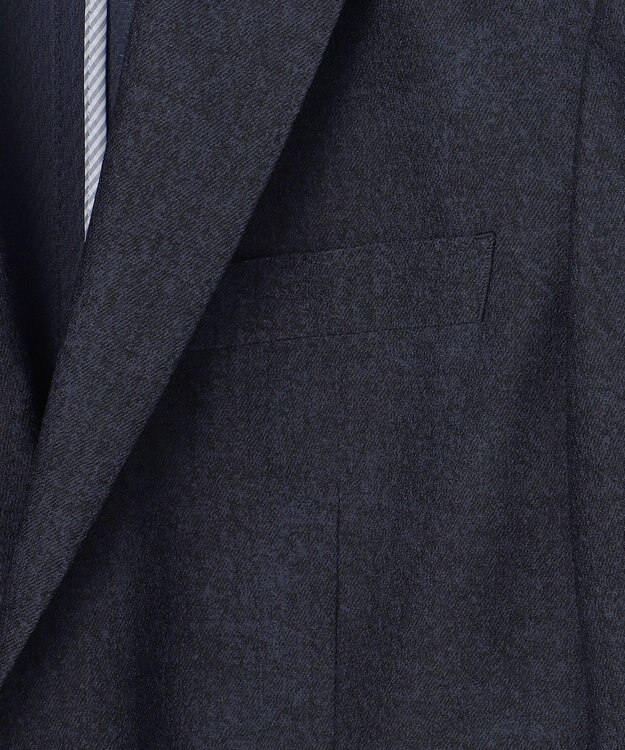 JOSEPH ABBOUD 【キングサイズ・洗える/速乾/防しわ/軽量/ストレッチ/JAPANファブリック】コンフォータブルレース ジャケット ネイビー系