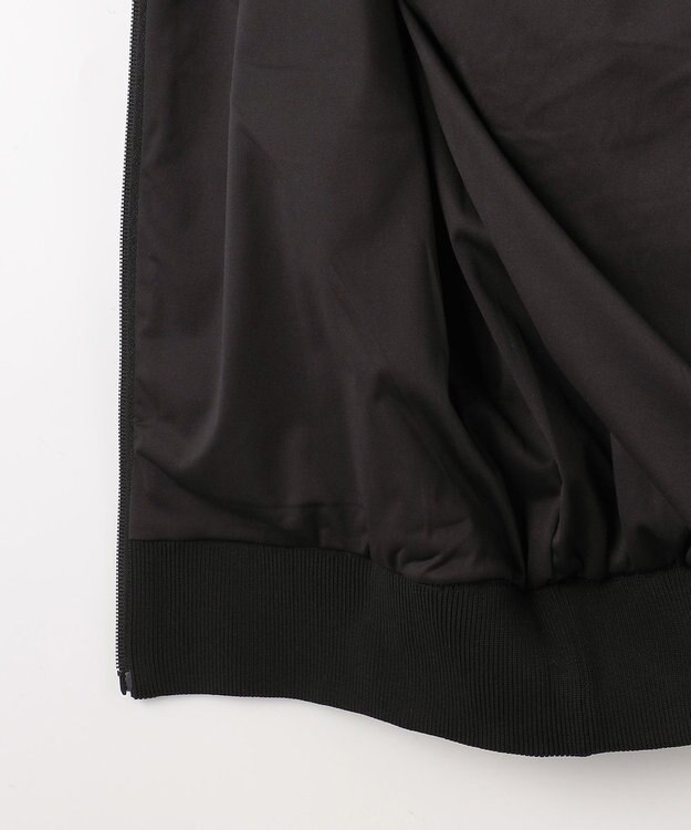 23区GOLF 【MEN】ケーブルジップアップカーディガン　防風裏地付き ブラック系