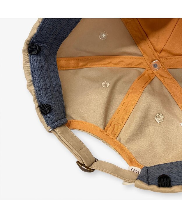 林八百吉商店 Coleman　キッズ  くまさん刺繡ツイルキャップ ベージュ