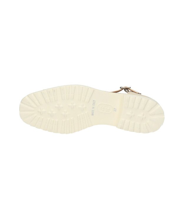 INTER-CHAUSSURES 【PASCUCCI】ソフトスクエアトウグルカシューズ ベージュエナメル