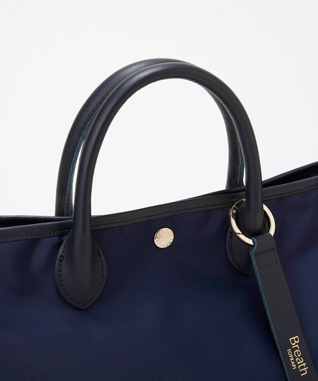 TOPKAPI 【Breath TOPKAPI】ナイロン レザーハンドル シンプル ミニ トートバッグ / 軽量 ネイビー