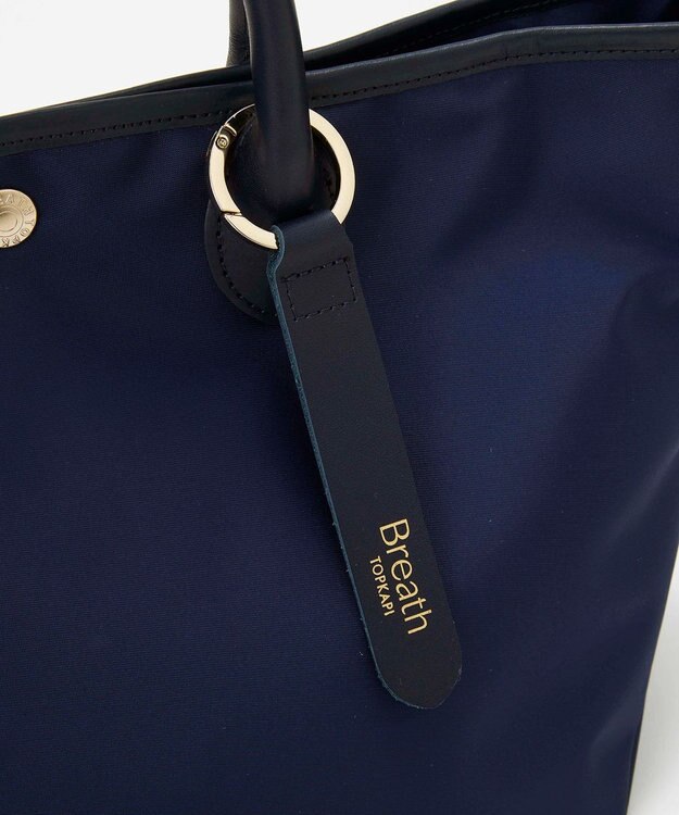 TOPKAPI 【Breath TOPKAPI】ナイロン レザーハンドル シンプル ミニ トートバッグ / 軽量 ネイビー