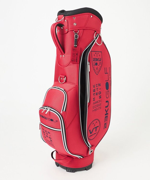 23区GOLF 【UNISEX】ツアーモデル キャディバッグ レッド系