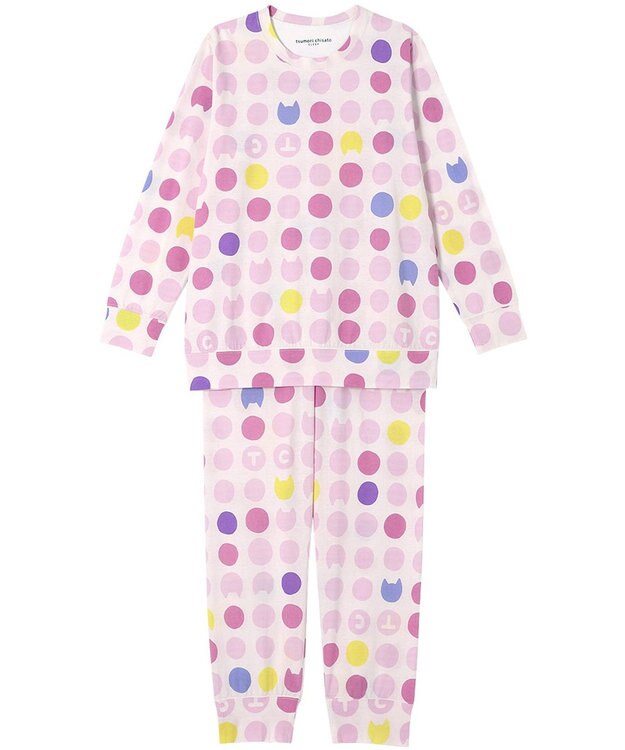 tsumori chisato SLEEP ツモリチサト パジャマ 長袖 長ズボン ルームウェア 綿100%(本体) 天竺素材 薄手 上下セット かぶりタイプ tsumori chisato SLEEP UDX554 /ワコール ピンク