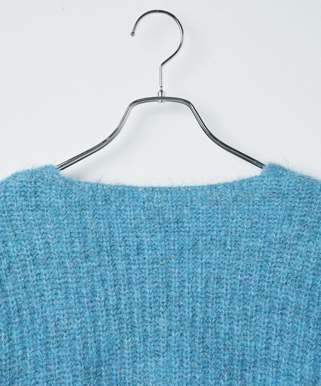 WEGO アンサンブルニットリボンカーデ ブルー