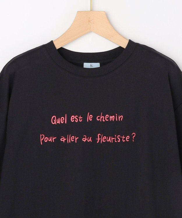 組曲 L 【先行予約・Flower Collection】プリントTシャツ ブラック系