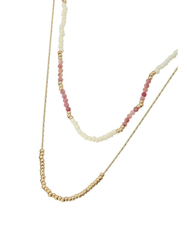 AMERICAN HOLIC ２ＳＥＴ　ビーズネックレス Pink