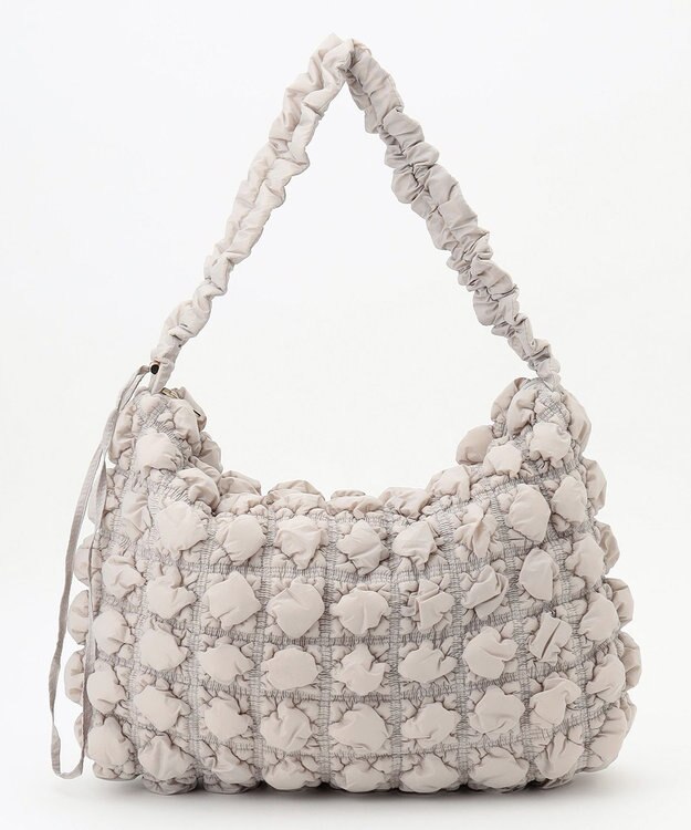 ANY SIS 【2WAY】キルティングドロストショルダー バッグ ライトグレー