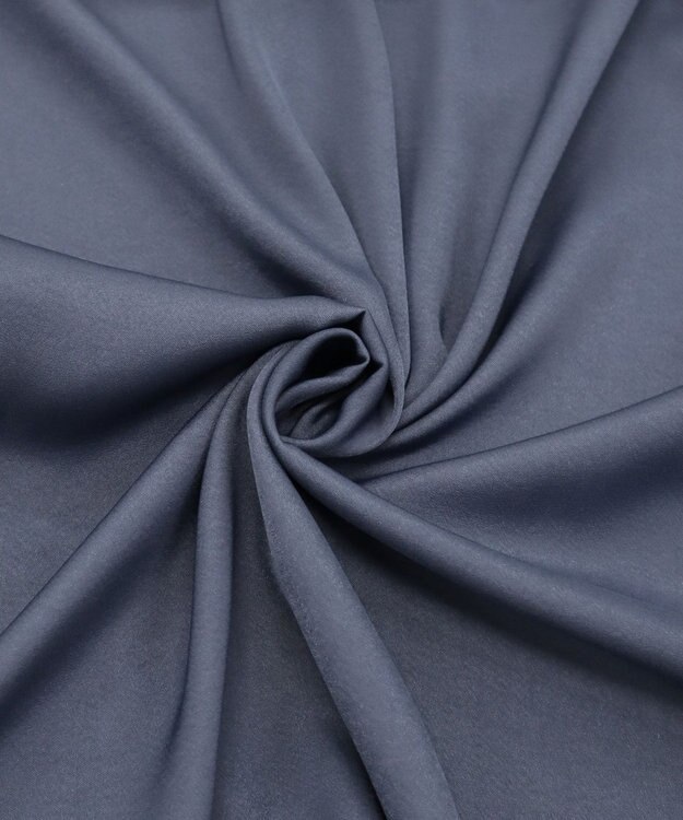 Tiaclasse L 【洗える】細リボンギャザーワンピース ブルー