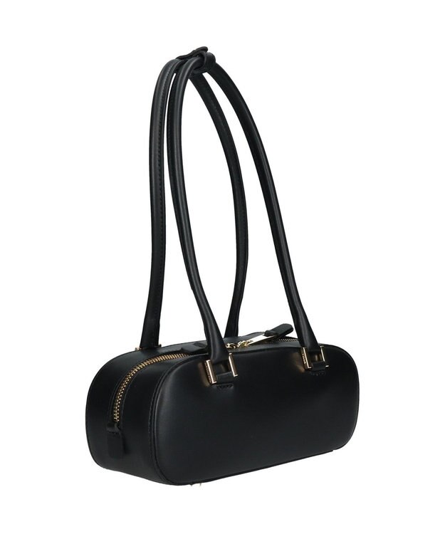INTER-CHAUSSURES 【CHRISTIAN VILLA】ワイドシルエットミニショルダーバッグ ブラック