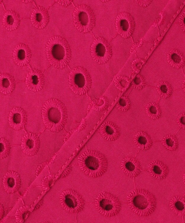 組曲 【先行予約】エンブロイダリーレース5分袖 ブラウス チェリーローズ系