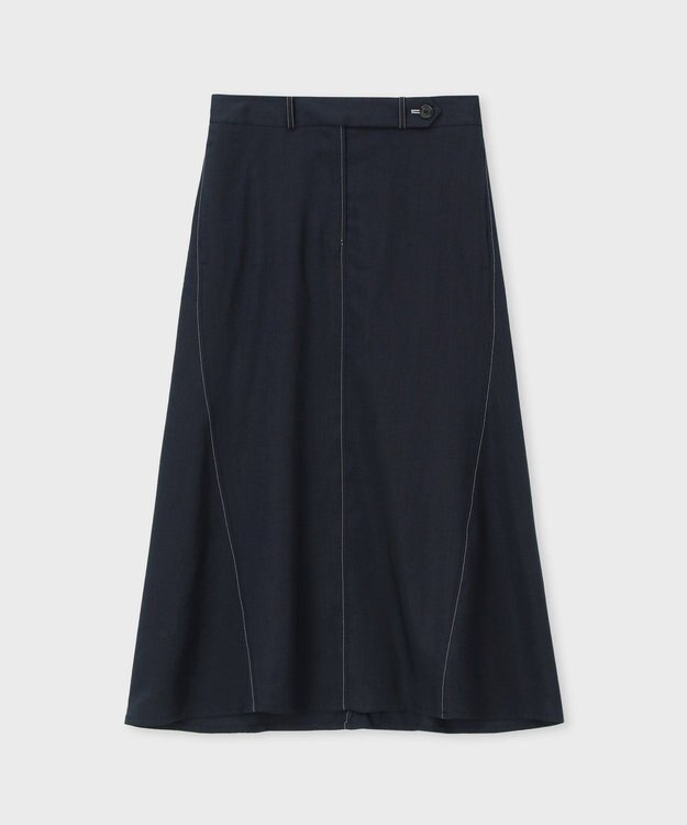 Paul Smith レーヨンリネン マーメイド スカート ネイビー