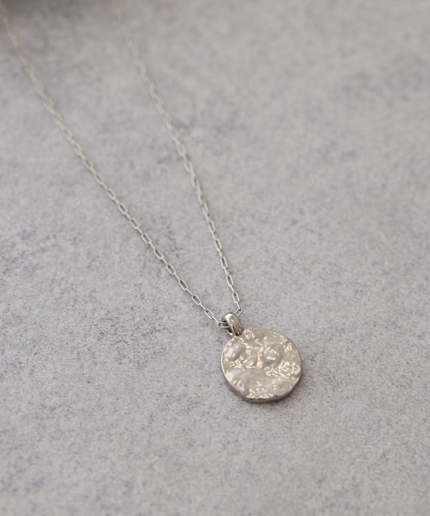AMERICAN HOLIC テクスチャーコインネックレス Silver